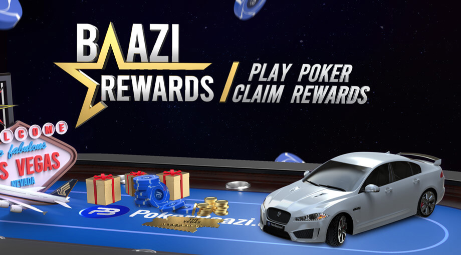 Baazi poker loyalty program for poker players.