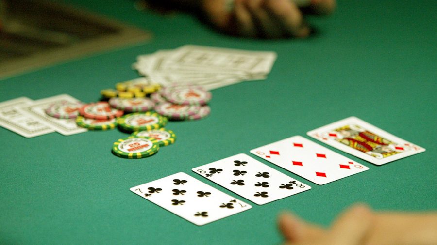 The types of poker hands.
